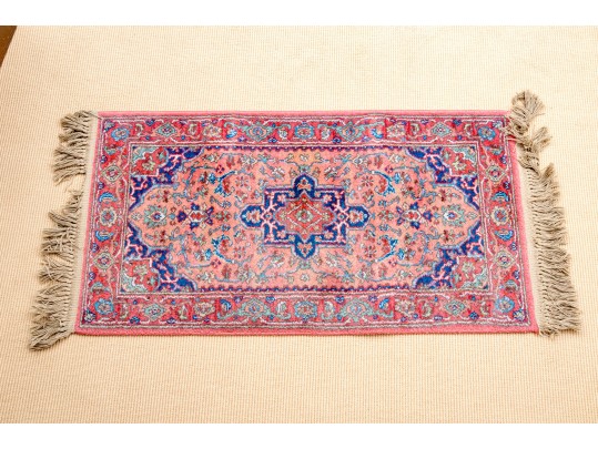 Hand-Knotted Wool Accent Carpet, 4'-1