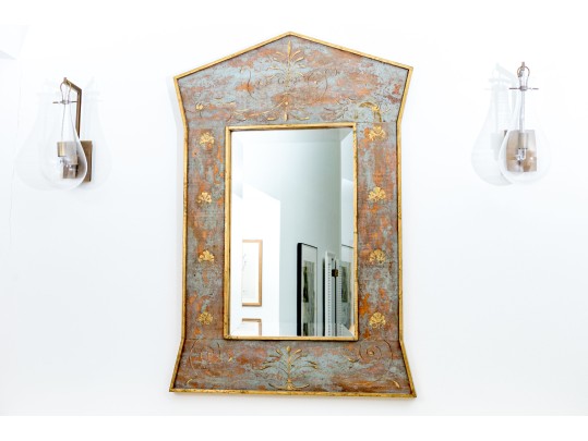 Neoclassical Style Architectural Beveled Mirror