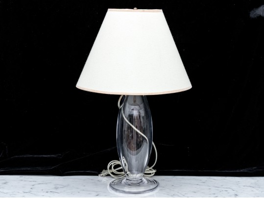 Simon Pearce Footed Glass Table Lamp