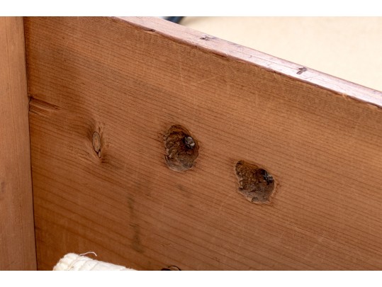Unusual Connecticut Federal Pine Blanket Chest With Faux Drawers, Ca, 1800-20