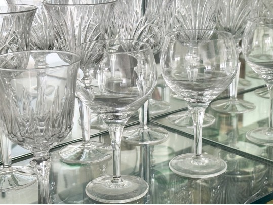 Assembled Collection Of Bar Stemware