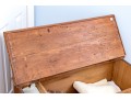 Unusual Connecticut Federal Pine Blanket Chest With Faux Drawers, Ca, 1800-20