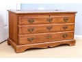 Unusual Connecticut Federal Pine Blanket Chest With Faux Drawers, Ca, 1800-20