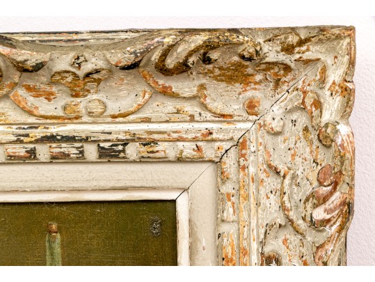 F. Frost (English, 20th C.) Oil On Canvas, Still Life With Wine And Fruits