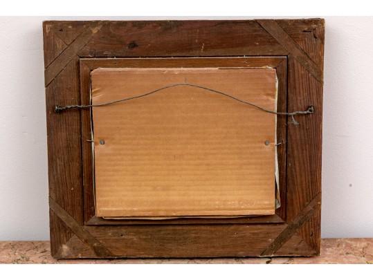 F. Frost (English, 20th C.) Oil On Canvas, Musical Still Life With Wine And Fruits 