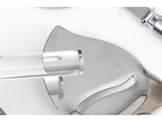 Frontier Forge Lucite And Stainless Steel Serving Utensils