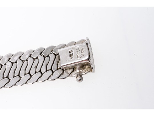 14K White Gold Croton Quartz Watch