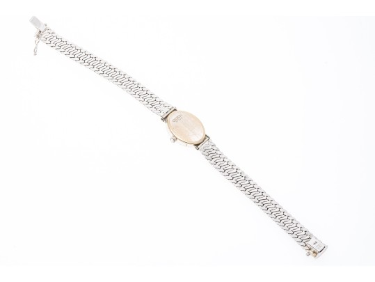 14K White Gold Croton Quartz Watch