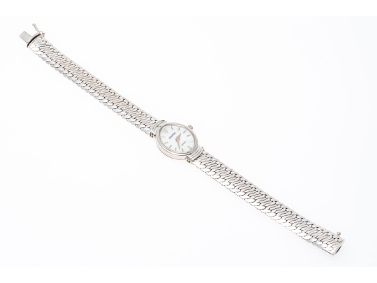 14K White Gold Croton Quartz Watch