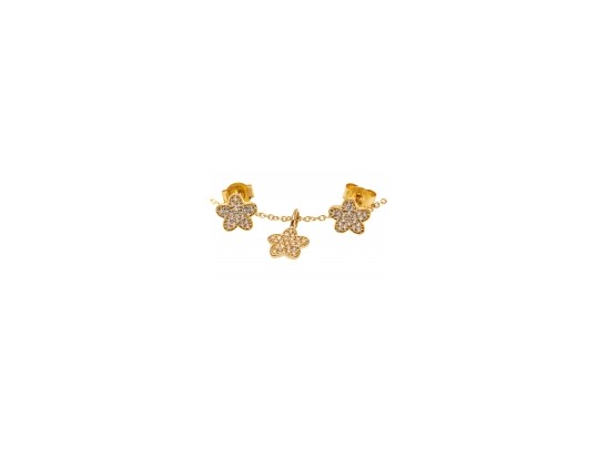 Contemporary Sterling Star Pendant Necklace And Earrings Set