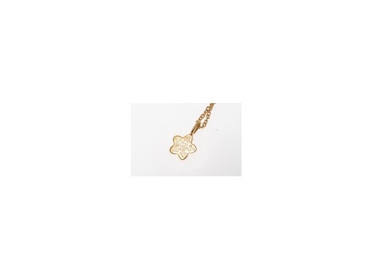 Contemporary Sterling Star Pendant Necklace And Earrings Set