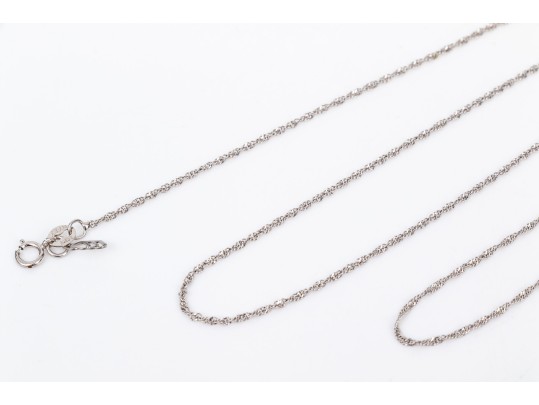 14k White Gold 18