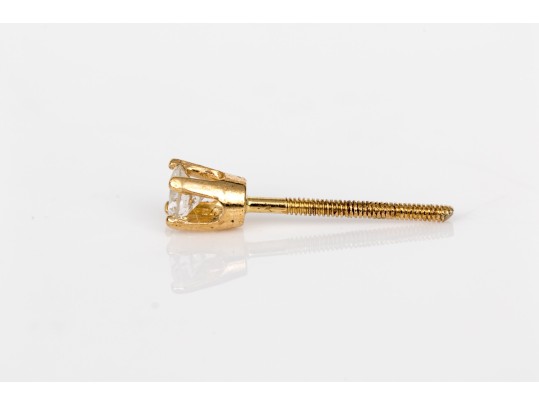 Pair Of 14K Diamond Stud Earrings, 0.13 TCW