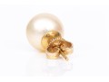 14k Yellow Gold Handsome Classic 9.25 MM Cultured Pearl Earrings