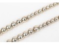 Sterling Silver Fabulous Opera Length Graduated Chunky Silver Ball Necklace