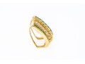 14K Tsavorite And Diamond Set Slide Pendant