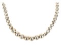 Sterling Silver Fabulous Opera Length Graduated Chunky Silver Ball Necklace