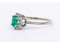 10k White Gold Striking Blue Green Apatite And Diamond Halo Ring, Size 6.5