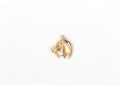 14k Yellow Gold Horse Head And Horseshoe Pendant