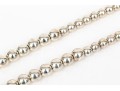 Sterling Silver Fabulous Opera Length Graduated Chunky Silver Ball Necklace