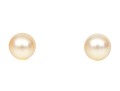 14k Yellow Gold Handsome Classic 9.25 MM Cultured Pearl Earrings