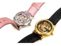 Pair Of Fabulous Fashion Skeleton Automatic Stuhrling Wristwatches, 34mm 