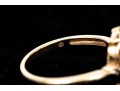 10k Yellow Gold Pretty Oval White Opal Ring, Size 7
