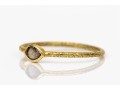 14k Yellow Gold Lovely Bezel Set Galaxy Pear Shaped Rose Cut Diamond Ring, Size 6.25-