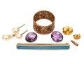 Collection Of Scrap Jewelry Pieces, Including 18k, 14k, Sterling And Gold Filled