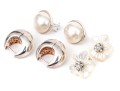Collection Of Handsome Sterling Silver Pairs, Including Majorica Faux Pearl