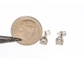 Simple 14K White Gold Diamond Stud Earrings