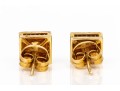 Blackened Sterling Silver Vermeil Gorgeous Macle Cut Diamond Halo Earrings