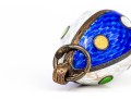 Antique Russian 88 Silver Fabulous Colorful Enamel Easter Egg Pendant, Circa 1899 To 1908
