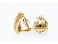 Stately 14K Tsavorite And Diamond Earrings