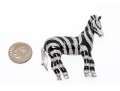 Sterling And Zirconia Zebra Form And Pring Brooch, Earrings And Ring, Ring Size 9.75