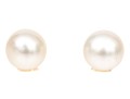 14k Yellow Gold Striking 13mm Cultured Freshwater Pearl Earrings