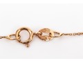14k Rose Gold Pretty Delicate Pave Diamond Center Necklace, App. 0.07 TCW