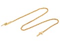 18k Yellow Gold Classic Rope Style Chain Anklet