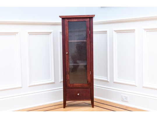 Handsome Glass Paned Display Cabinet