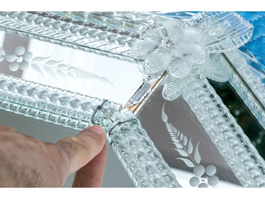 Venetian Murano Octagonal Mirror