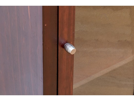 Handsome Glass Paned Display Cabinet