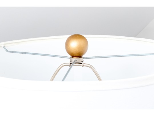 Stylish Pair Of Double Gourd Form Table Lamps