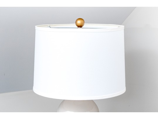 Stylish Pair Of Double Gourd Form Table Lamps