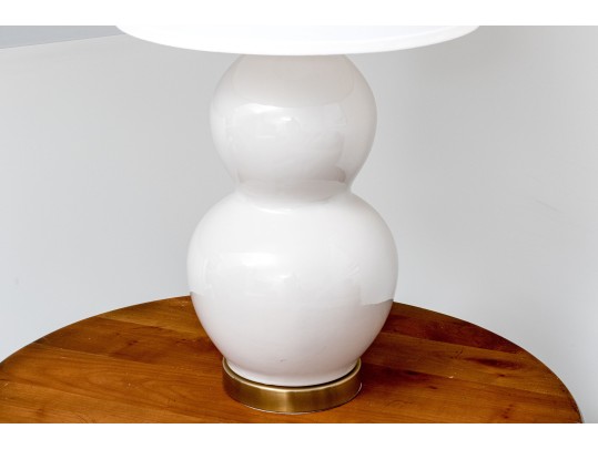Stylish Pair Of Double Gourd Form Table Lamps