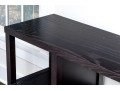 Contemporary Ebonized Console With Shelves