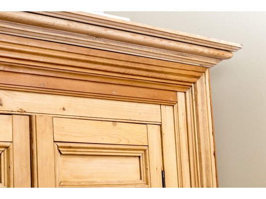 Antique Pine Corner Cabinet