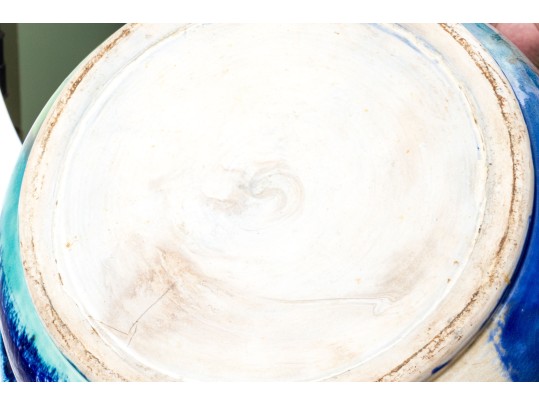 Large Studio Pottery Including Two Vases And A Bowl