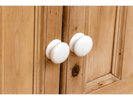 Antique Pine Corner Cabinet