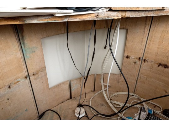 Antique Pine Corner Cabinet