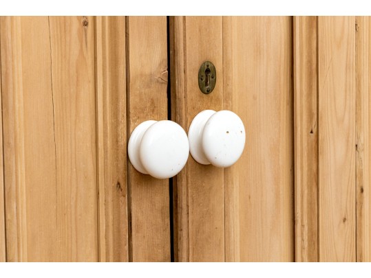 Antique Pine Corner Cabinet